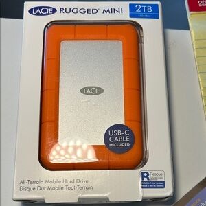 Lacie Rigged mini external mobile hard drive